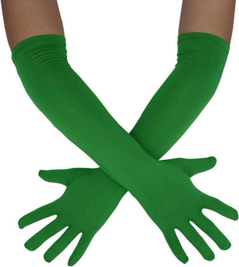 Sheface Men's and Women's 18" Spandex Long Gloves Stretchy Banquet Party Wedding Costume Gloves - Image 1